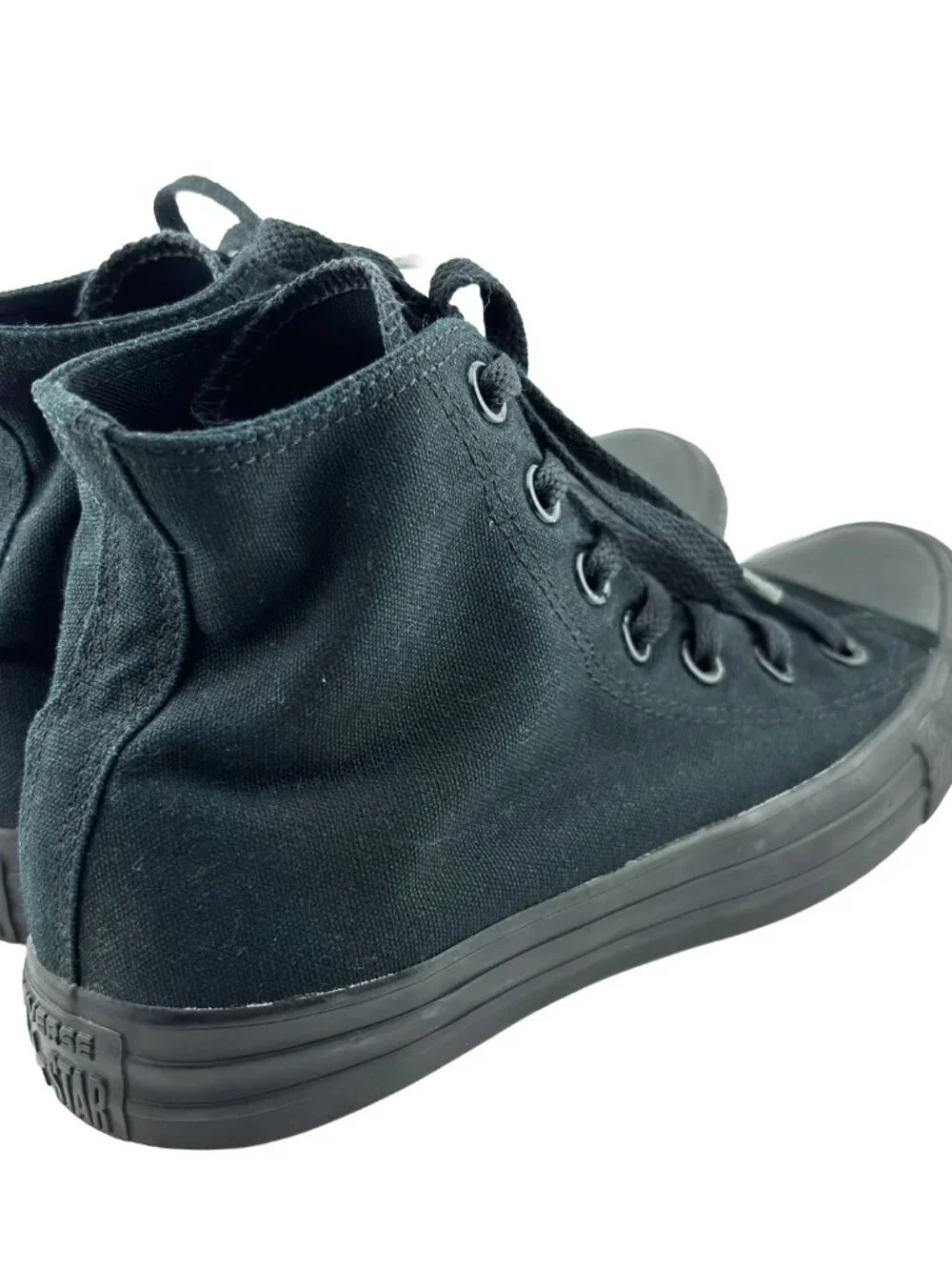 Converse Chuck Taylor All Star High Triple Black Sneakers Mens 5 Womens 7 - Picture 7 of 11